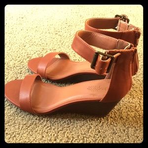 Two Piece Wedge Sandals